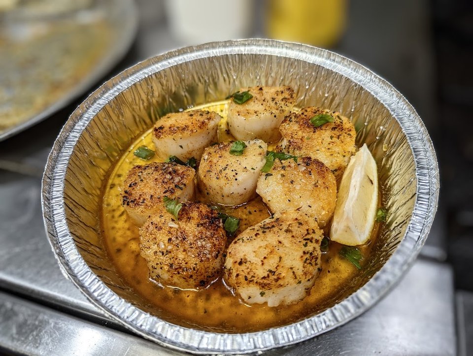 Broiled Scallops