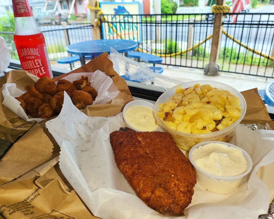 Blue Fish Fried Fried Mushrooms Mac&Cheese